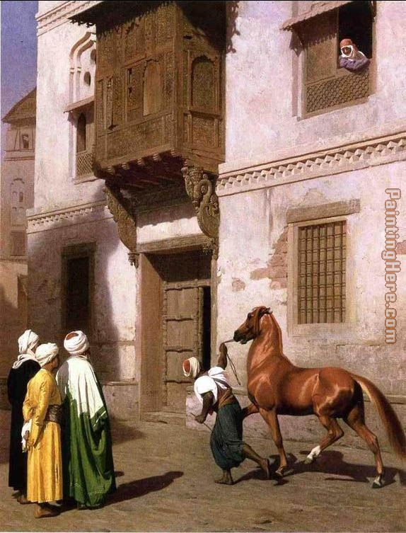 Horse Merchant in Cairo painting - Jean-Leon Gerome Horse Merchant in Cairo art painting